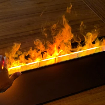 Holografic vatră flame-ca efect a CONDUS la vapori de apă șemineu conforme cu certificare UE