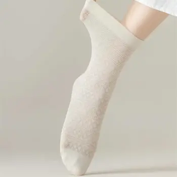 1Pair coreea Style Moda Simplu Tubular Elastic Subțire Șosete de Vară de Sticlă Transparentă de Mătase Șosete pentru Femei, Fete, Ciorapi