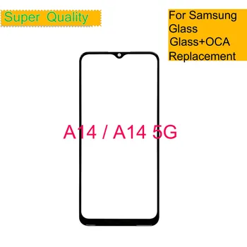 10buc/Lot Pentru Samsung Galaxy A14 5G A146 Ecran Tactil Panoul Frontal de Sticlă Exterior LCD Lentile A14 4G A145 Cu OCA Înlocui