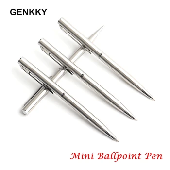 2/11/20buc Genkky Mini Metal Pix Rotativ Buzunar Stilou Portabil Pix Mici de Ulei Pen Rafinat Instrument de Scris