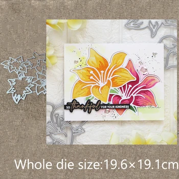 Noul Design Craft din Metal stencil mucegai Moare de Tăiere Țară Lily Stratificare album mor reduceri Album Carte de Hârtie Ambarcațiuni Relief