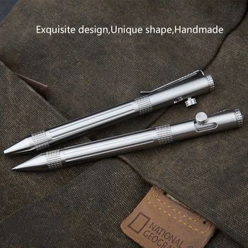 Metal Solid Șurubul de Acțiune Stilou cu Tungsten Pen Top Heavy Duty pentru Exterior Birou