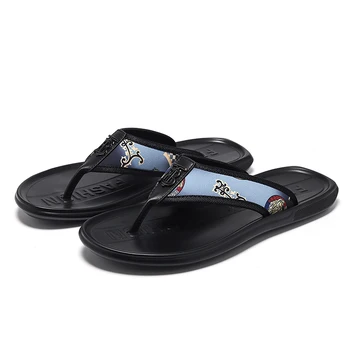 De lux pentru Bărbați Papuci de Vara Respirabil Moda Casual Flip Flop Interior Non-alunecare în aer liber Barbati Pantofi de Plaja de Înaltă Calitate pentru Bărbați Sandale