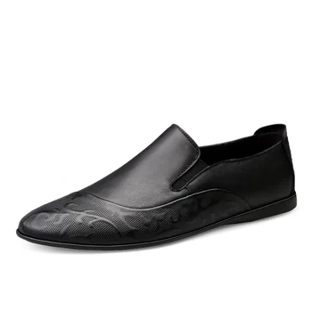 Barbati din Piele Pantofi Alunecare pe Pantofi de Piele Mocasini Barbati Mocasini Pantofi de Designer Italian Pantofi Moale Casual, Usoare