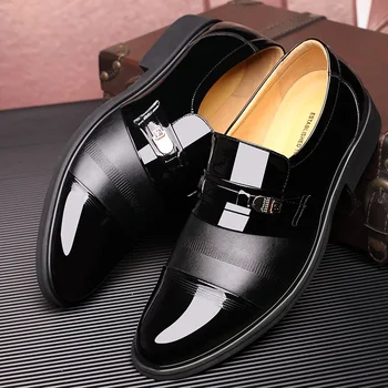 Moda Low Top Culoare Solidă Pentru Bărbați Pantofi Sandale Gol Afară Formale Rochie Casual Frecarea De Incaltaminte Din Piele Oameni De Afaceri Formal Pantofi De Piele