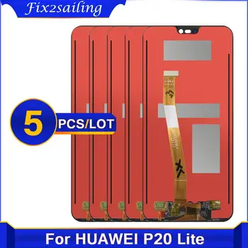 5PCS AAA+ LCD Pentru HUAWEI P20 Lite Ecran Lcd de Asamblare Pentru HUAWEI P20 Lite ANE-LX1 ANE-LX3 Nova 3e LCD