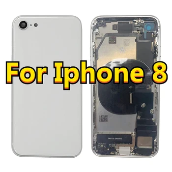 Pentru Iphone 8 G de Asamblare Complet Înapoi Locuințe Schimbare de Reparare Mijlocul Șasiului Pentru Apple 8G Spate Capac Baterie Spate Usa Piese