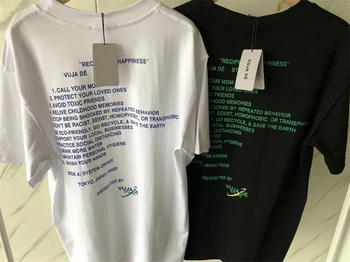 23SS Nou Stil VUJADE KENIJIMA Tricouri Barbati Femei VUJA DE Scrisoare de Imprimare de Top Tees T-Shirt