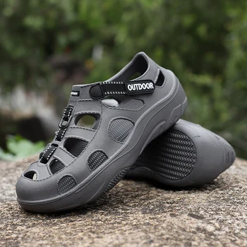 2023 Bărbați Sandale De Vară Platforma Grădină Trecere Prin Vad Pantofi De Drumeții În Aer Liber Pentru Plaja Pantofi De Apă Zapatos Hombre Indesata Sandale 40 45