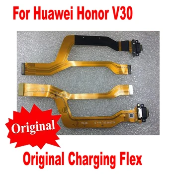 Original, Testat de Lucru Pentru Huawei Honor Vedere 30 / V30 Pro USB Port de Încărcare de Încărcare de Bord Flex Cablu Conector Microfon