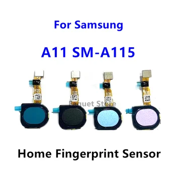 Original, Senzor de Amprentă digitală Cablu Flex Pentru Samsung Galaxy A11 SM-A115 A115F Senzor de Amprentă digitală Butonul Home Panglică Cablu Flex