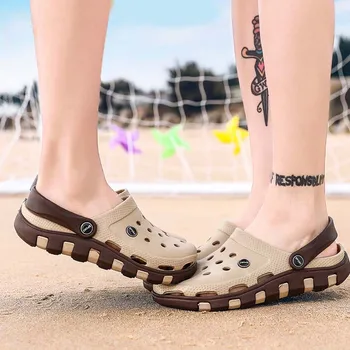 Moda Femei Barbati Sandale Saboti EVA Lumina Casual Sandles Unisex Grădină Pantofi de Vara Non-alunecare de Gol Papuci de Plajă Plus Dimensiune 45