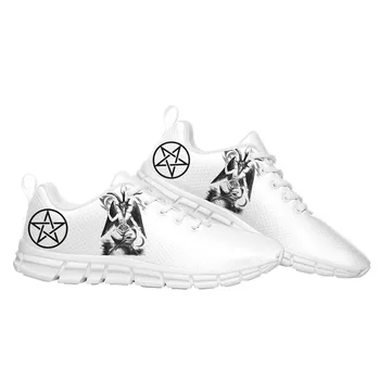 Pentagrama Baphomet Satana Satanice, Goth, Gotic Capra Pantofi Sport Barbati Femei Adolescent Adidași Părinte Copil Adidas Personaliza Pantofi