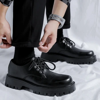 Brand de lux pentru Bărbați Pantofi de Designer Negru din Piele lucrate Manual Scule Pantofi Oxford Fashion Casual Rochie Formale Pantofi Nunta Mocassin