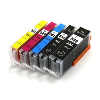  5 culori IGP-580 pigment ink CLI581 Cartușele de Cerneală Pentru canon TR7550 TR8550 TS6150 TS6151 TS9550 TS9551C printer