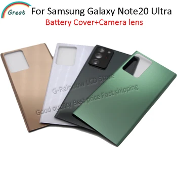 Pentru Samsung Galaxy Nota 20, Ultra Înapoi Caz Capacul de Sticlă Capac Carcasa pentru Samsung Note20 Ultra Spate cu lentilă aparat de fotografiat