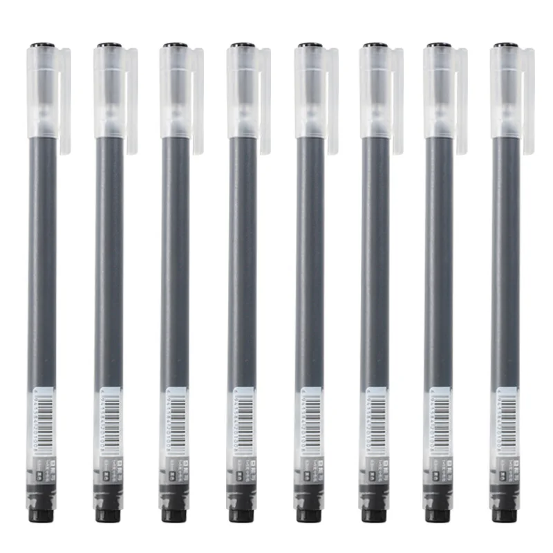 10buc Negru Gel cu Uscare Rapida Set Pix de Birou Școală Reviste de Artă Desen Markeri Drept Lichid Rollerball Pen Rulare Pixuri