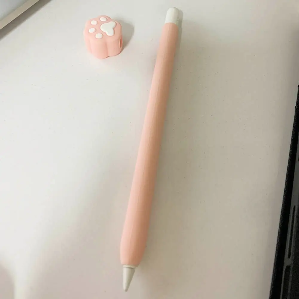 Drăguț Pisica cu Gheare Caz Pen pentru Apple Pencil 1 Non Alunecare Pen Caz pentru Creion 2 Silicon Caz Pen pentru Tableta iPad Touch Pen Stylus