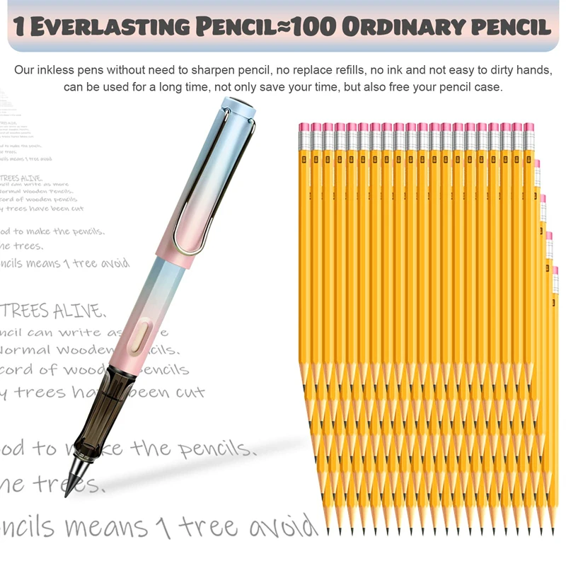 25/40/75pcs Inkless Creion Veșnică Creion Veșnică Reutilizabile Creion pentru Scris, Desen Birou Rechizite Școlare