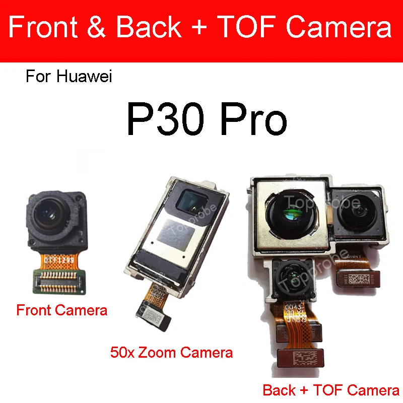 Fata Spate Camera Principală Pentru Huawei P30 P30Pro P30Lite Fața Selfie Mic aparat de Fotografiat din Spate Principal Mare TOF Modulul Camerei Piese de schimb