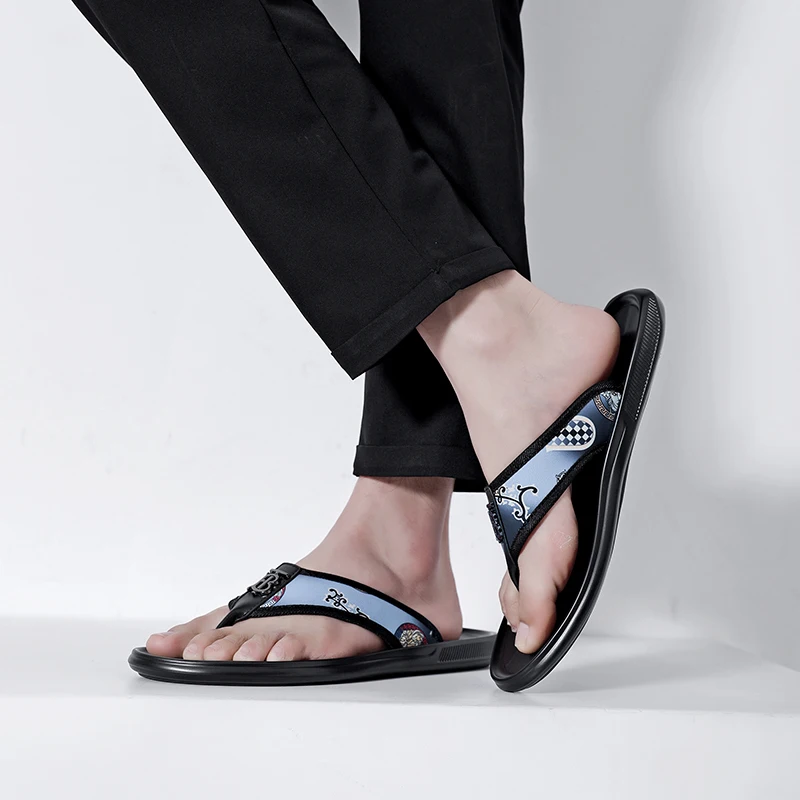De lux pentru Bărbați Papuci de Vara Respirabil Moda Casual Flip Flop Interior Non-alunecare în aer liber Barbati Pantofi de Plaja de Înaltă Calitate pentru Bărbați Sandale