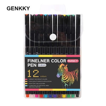 1Set Multi-culoare Marker Colorat Neutru Permanent Fineliner Markeri Set Pixuri Pentru Birou Școală Set Stilou cu Cerneală de Artă