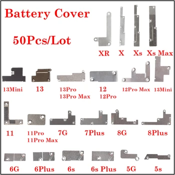 50Pcs/lot Baterie FPC Flex Cover Pentru iPhone 5 5S 6 6S 7 8 Plus X XR XS 11 12 13 Pro max interioara Suport de Metal Clip Titularul Piese
